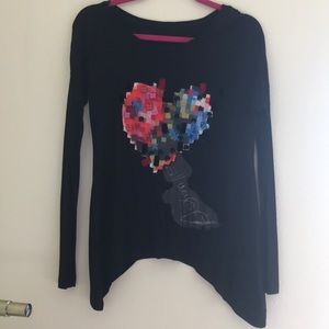 NWT DESIGUAL LONG SLEEVE TOP SMALL